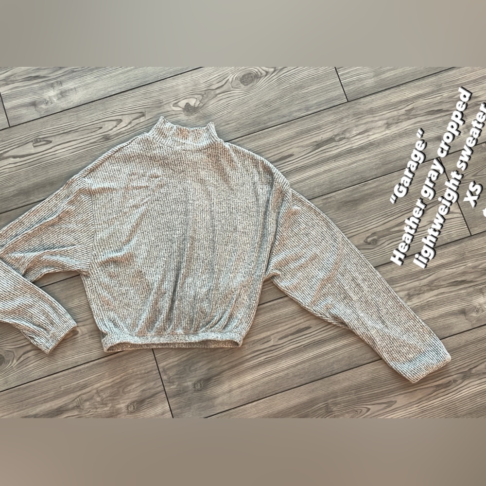 “Garage” Heather Gray lightweight sweater
